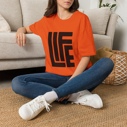 Life Graphic T-Shirt — Bold Retro Typography Tee