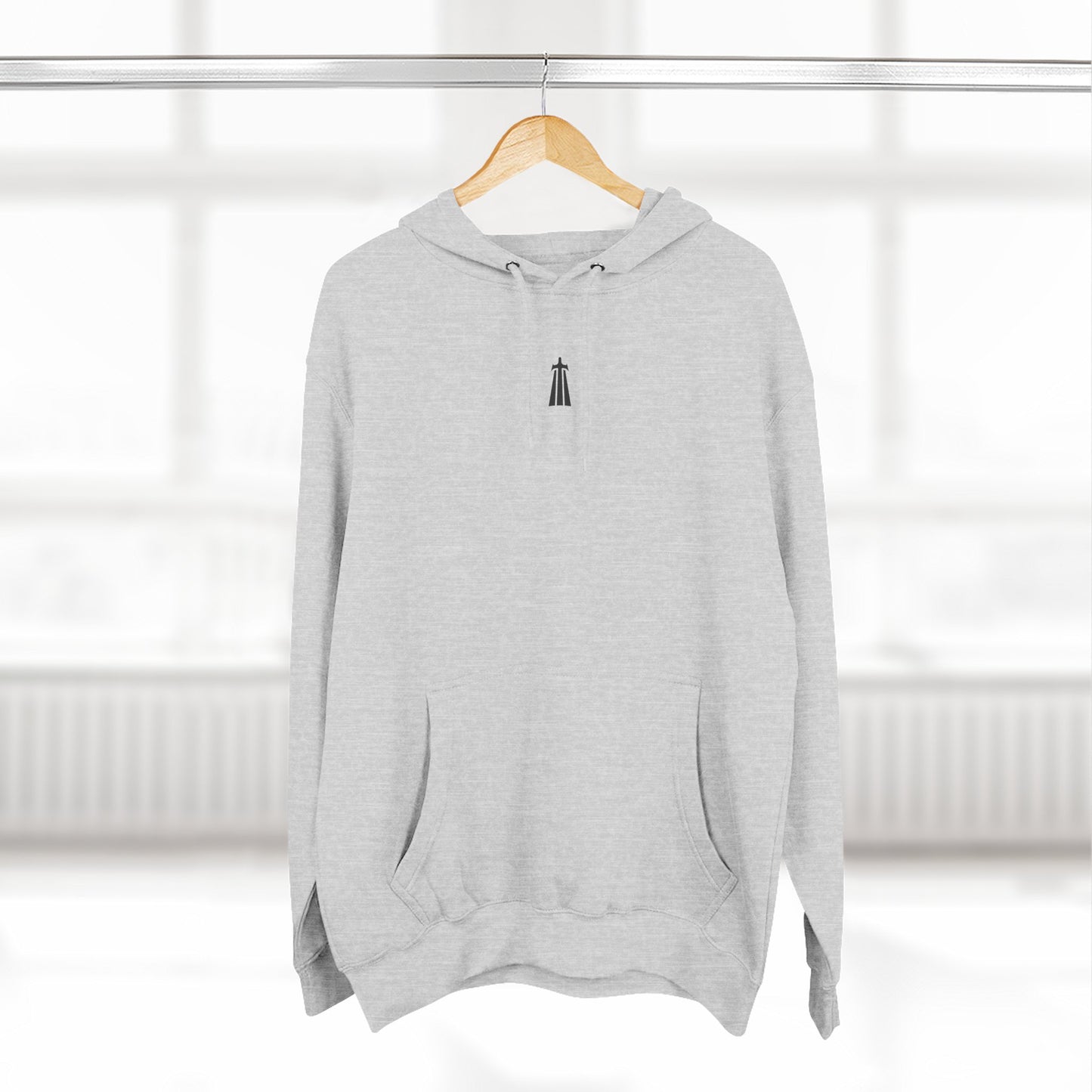 Three-Panel Fleece Hoodie