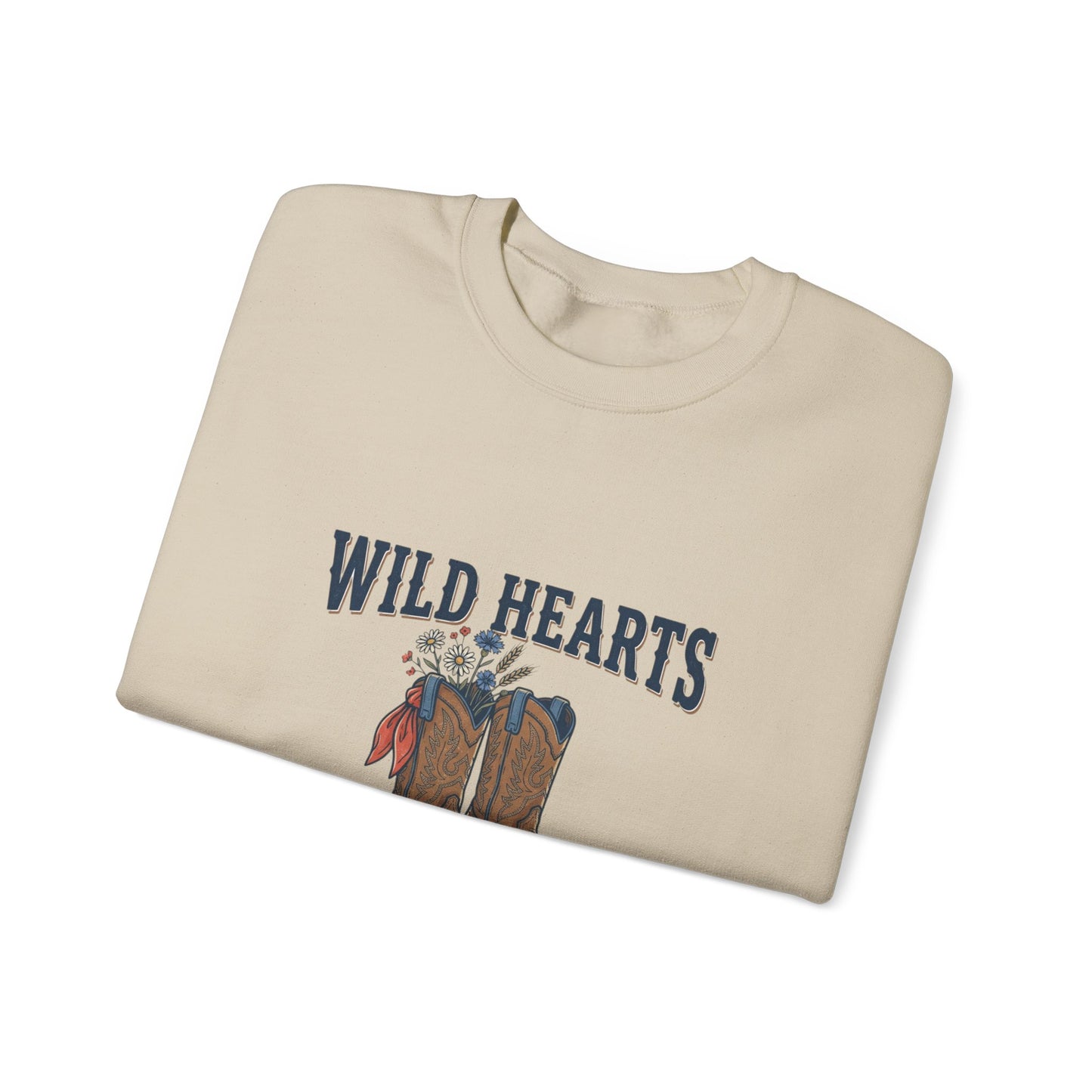 Wild Hearts & Country Roads Sweatshirt | Western Cowgirl Rustic Prairie