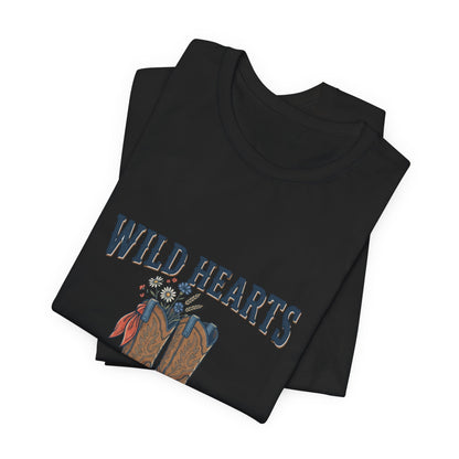 Wild Hearts & Country Roads Tee | Western Cowgirl Rustic Prairie Vintage