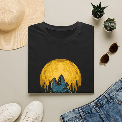 Howling Wolf Moon T-Shirt — Night Forest Graphic Tee