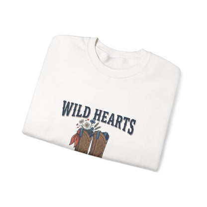 Wild Hearts & Country Roads Sweatshirt | Western Cowgirl Rustic Prairie