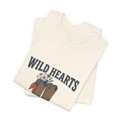 Wild Hearts & Country Roads Tee | Western Cowgirl Rustic Prairie Vintage