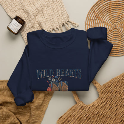 Wild Hearts & Country Roads Sweatshirt | Western Cowgirl Rustic Prairie