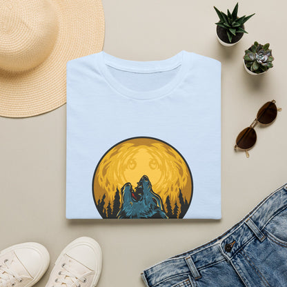 Howling Wolf Moon T-Shirt — Night Forest Graphic Tee