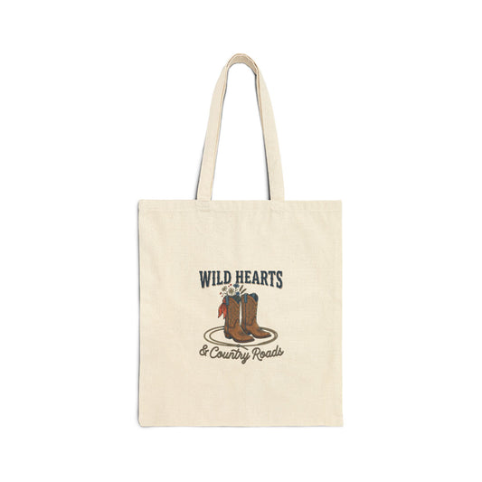 Wild Hearts & Country Roads Tote | Western Cowgirl Rustic Prairie