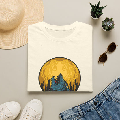 Howling Wolf Moon T-Shirt — Night Forest Graphic Tee