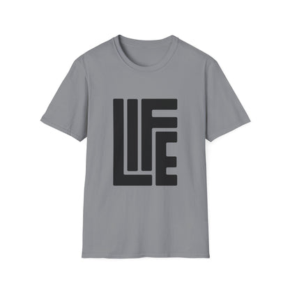 Life Graphic T-Shirt — Bold Retro Typography Tee
