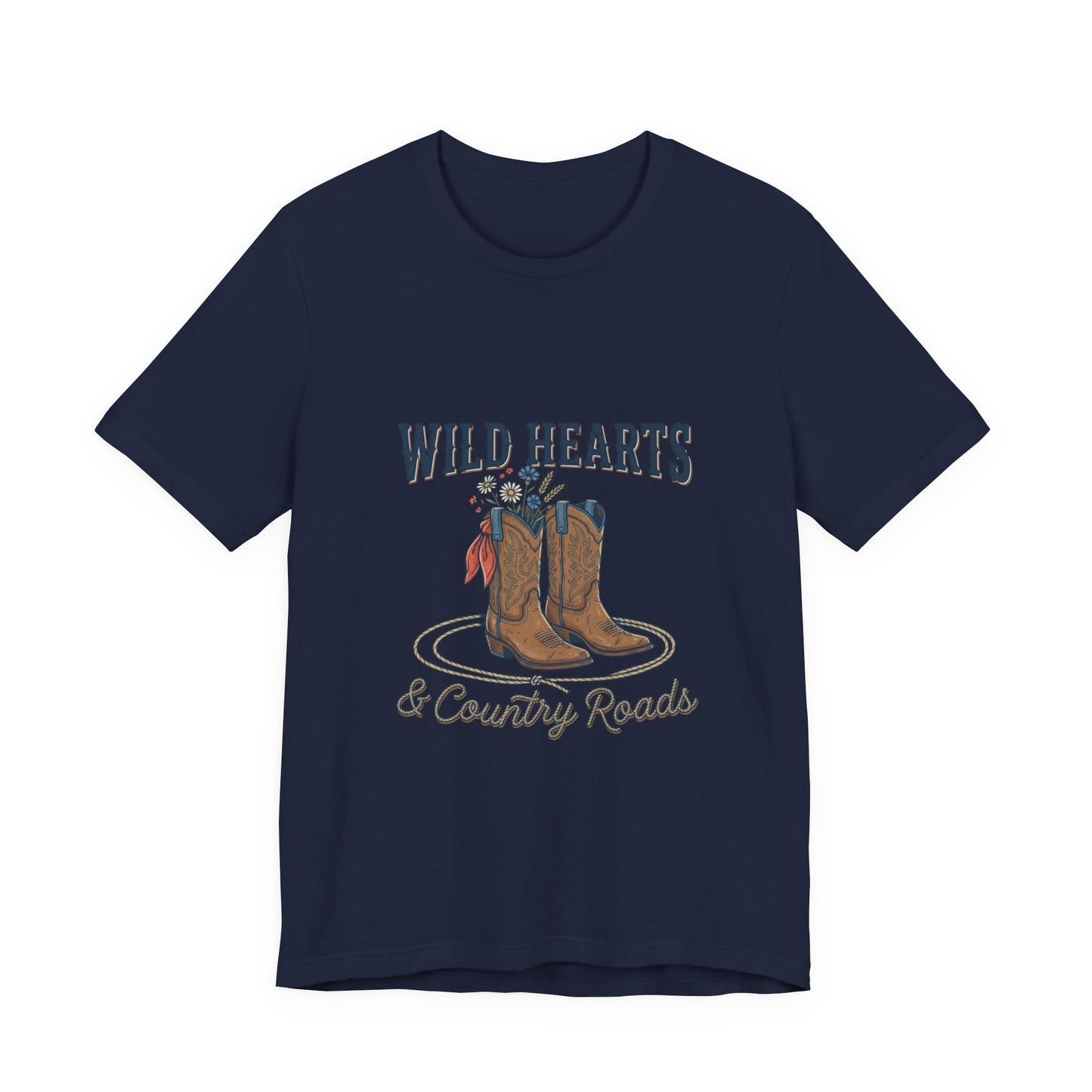 Wild Hearts & Country Roads Tee | Western Cowgirl Rustic Prairie Vintage