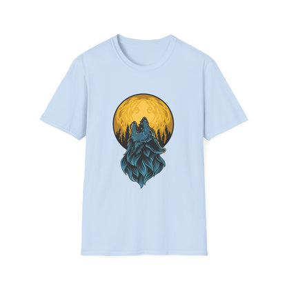 Howling Wolf Moon T-Shirt — Night Forest Graphic Tee