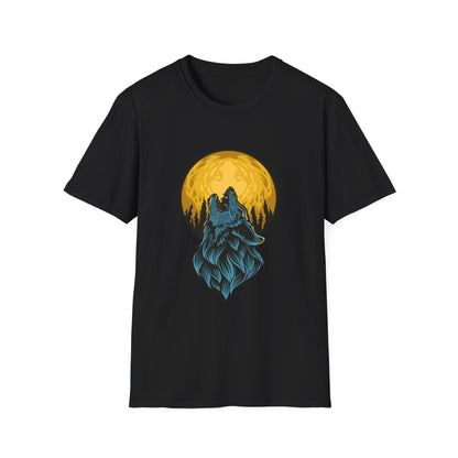 Howling Wolf Moon T-Shirt — Night Forest Graphic Tee