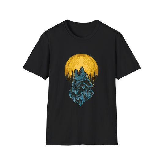 Howling Wolf Moon T-Shirt — Night Forest Graphic Tee