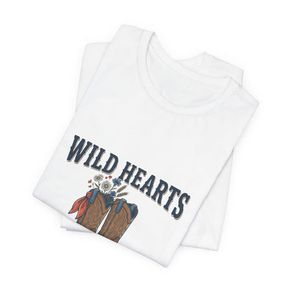 Wild Hearts & Country Roads Tee | Western Cowgirl Rustic Prairie Vintage